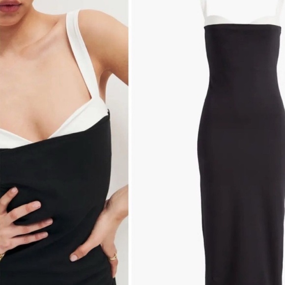 Reformation Black and White Dress - Picture 3 of 8